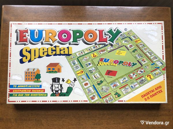  epitrapezio pechnidi Europoly vintage tou 2000