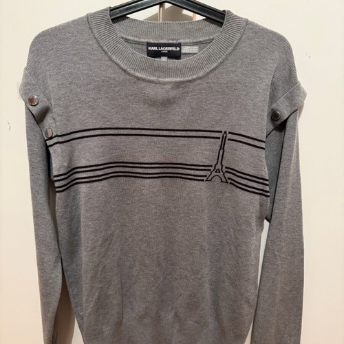 Karl Lagerfeld knitted sweater like new, gray