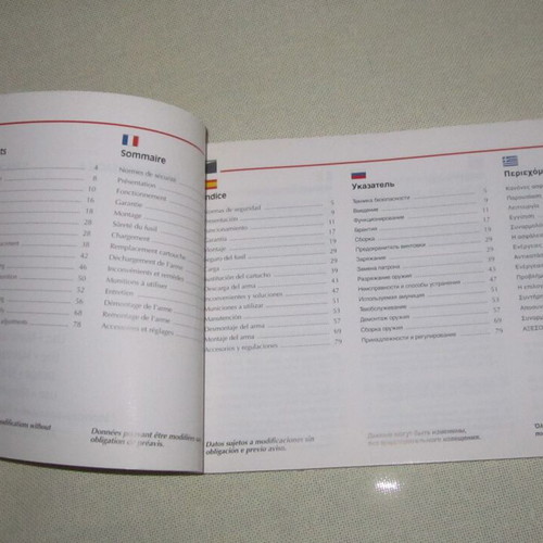 Super Black Eagle II owner's manual used, six-language guide