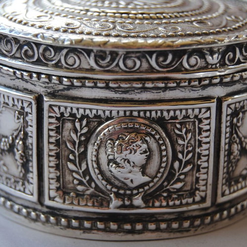 Kremos silver box used, Neveska (Nymfaio), rare