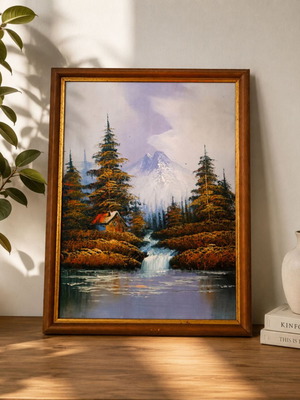 Landscape painting 40x30 cm like new