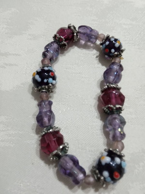 Bracelet used with elastic multicolor