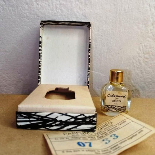 Cabochard by GRES vintage miniature used with rare box