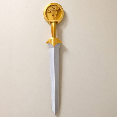3D Printed Heracles Sword with Wall Mount New