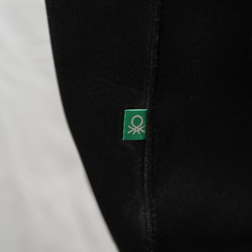 Benetton black shoulder shopper bag used