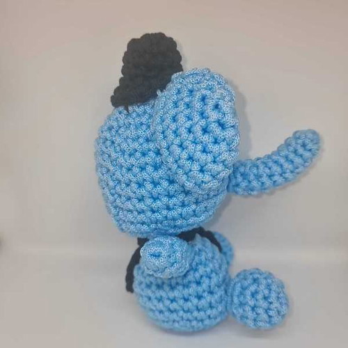 Handmade crocheted elephant doll with hat new