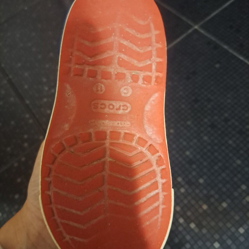 Crocs sandals used, size 28-29, red