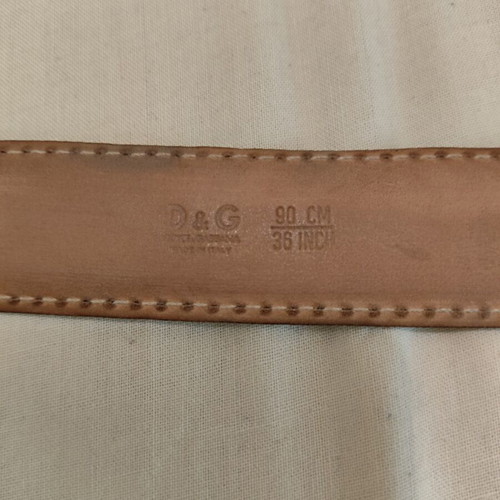Dolce & Gabbana Brown Leather Belt Like New, Size 90