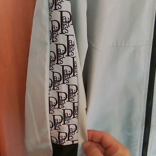 Men's jacket used, size XL, black and white