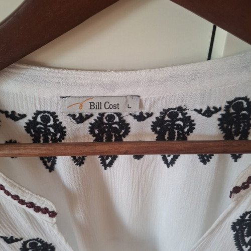 Bill Cost shirt like new, size L, black and white