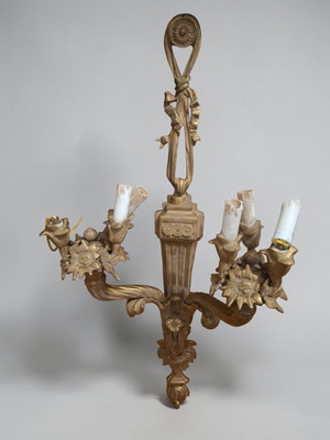 Bronze wall sconce used, 85 cm, Louis XV Rococo style