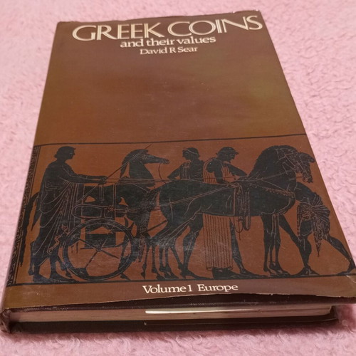 Greek coins and their values set of 2 very rare books used