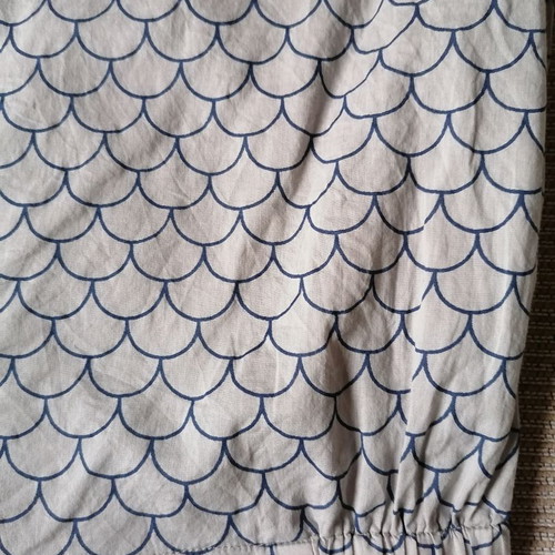 Nice Things cotton skirt like new, size M, gray and blue