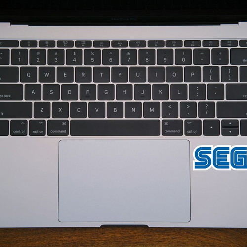 Sega stickers glossy paper set of 2 pieces