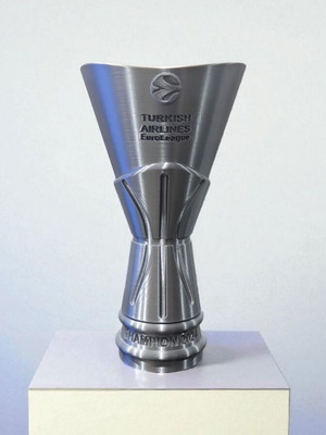 Euroleague Trophy 2024 Panathinaikos Made-to-Order Silver Silk PLA