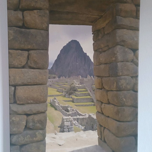 Machu Picchu painting like new, sacred mountain for Feng shui