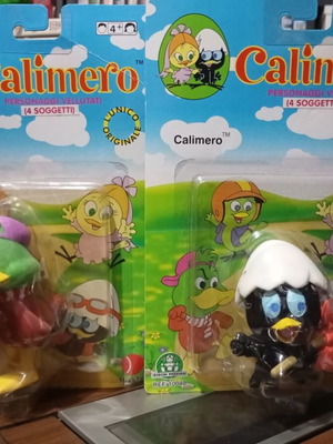 Calimero & Piero figures new, sealed from 1996