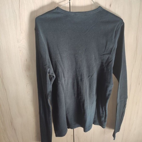 Zara Man long-sleeve shirt used, black with Rainforest Time print, sizes M L