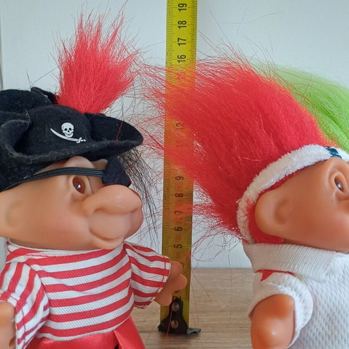 Euchulides Troll Dolls, pack of 3, collectible