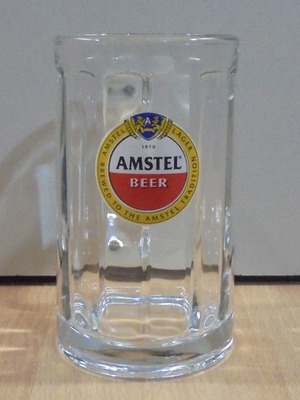 Amstel μπίρα διαφημιστική γυάλινη κούπα 0.3l μεταχειρισμένη