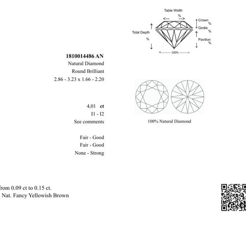 Diamonds 34 pcs 4.01 ct round with authenticity certificates new
