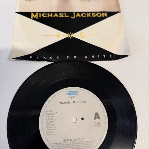 Michael Jackson Black or White 7-inch single used