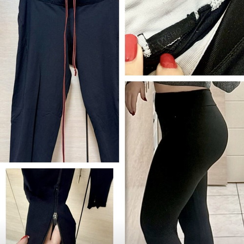 Oysho sports gym leggings size M, like new, black with zipper and hidden pocket