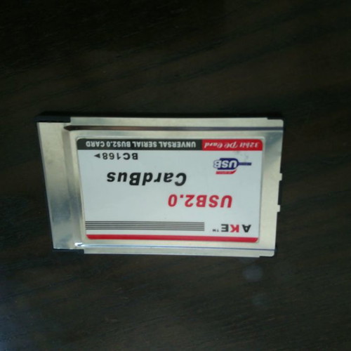 Pcmcia USB 2.0 controller used with two USB ports for old laptops