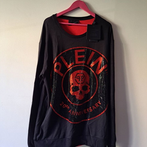 Philipp Plein Homme Luxury Limited Edition Sweatshirt 4XL new, black and red