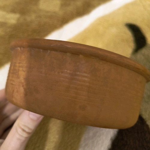 Ceramic bowl used, ideal for oven and candle holder