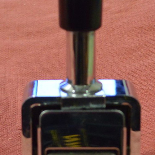 Metal collectible number stamp unused 1950-1970 in packaging