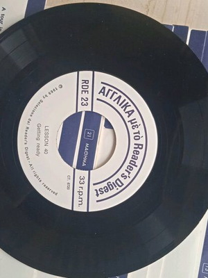 English learning records like new, 22 pieces 33 rpm from 1969