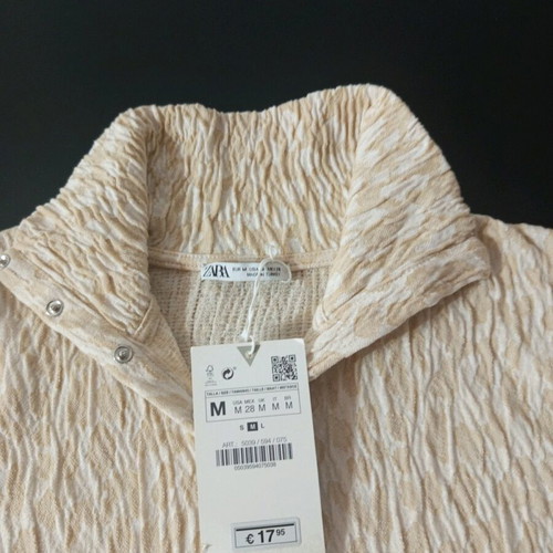 Zara blouse new, size S, beige