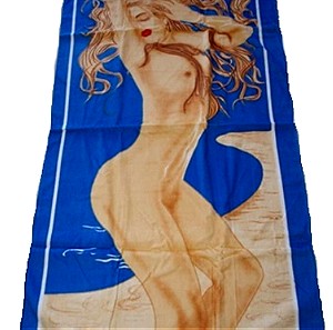 Πετσέτα θαλάσσης κοπέλα 72x146cm 320gr