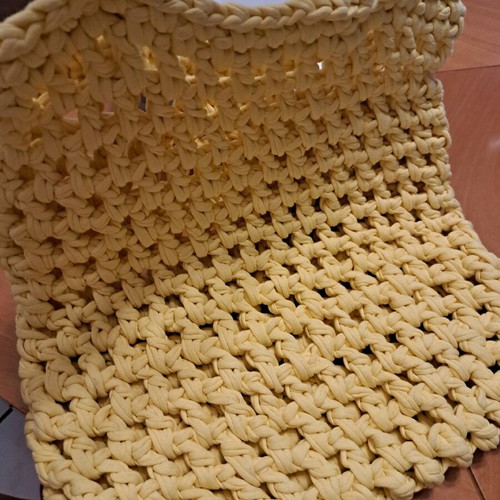 Handmade yellow shoulder bag new