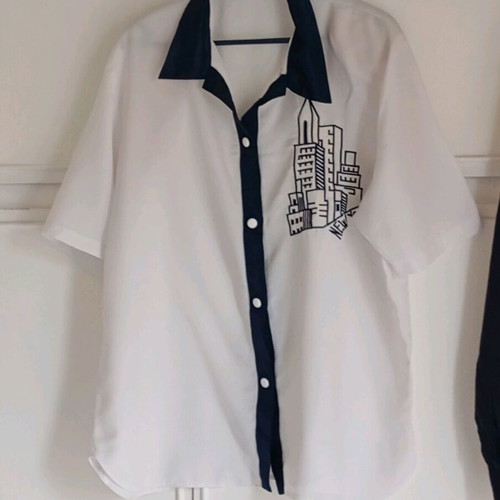 Women's summer shirt used, A-Style, white, size L