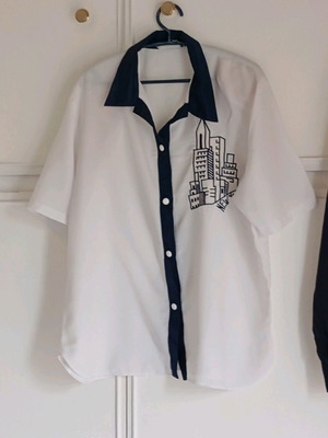 Women's summer shirt used, A-Style, white, size L