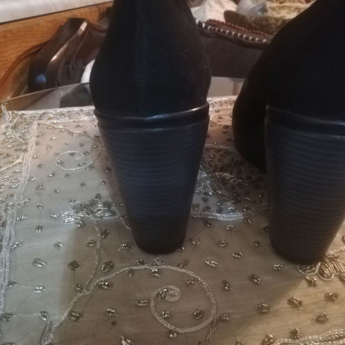 Sarigiannis black platform shoes Greek made, new, size 40