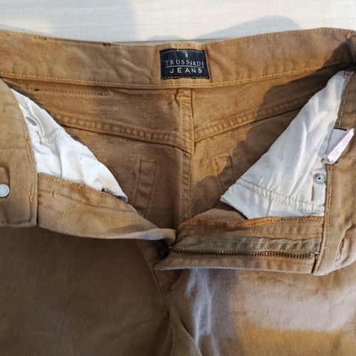 Trussardi Jeans men's pants used, beige camel, size M
