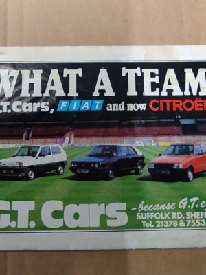 Sheffield United program used, 1983
