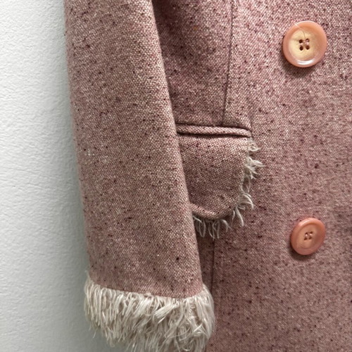 Coat half coat in sweet pink shade like new
