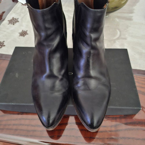 Alberto Fermani leather boots 37.5 like new, 7 cm heel