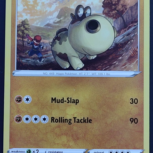 Hippopotas Pokémon card Astral Radiance near mint, Non-Holo