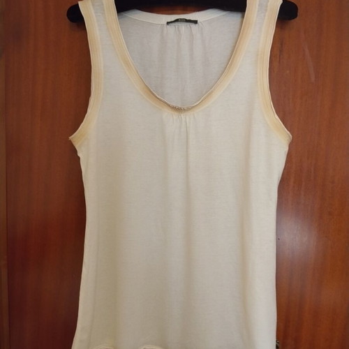 Boss sleeveless shirt used, size L, beige