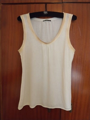 Boss sleeveless shirt used, size L, beige