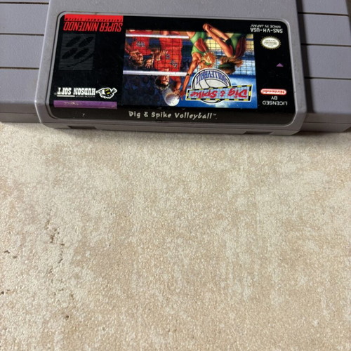 Dig & Spike Volleyball Super Nintendo SNES game