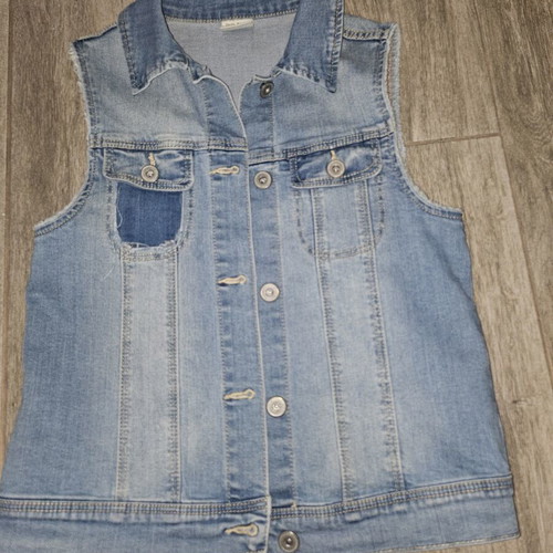Zara denim vest for girl 11-12 like new