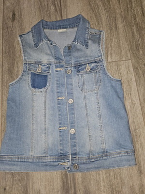 Zara denim vest for girl 11-12 like new