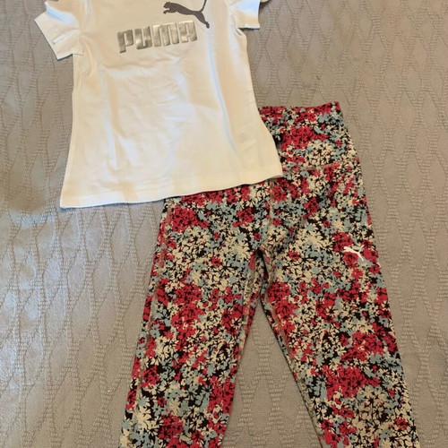 Puma sportswear set for girl size 7 like new