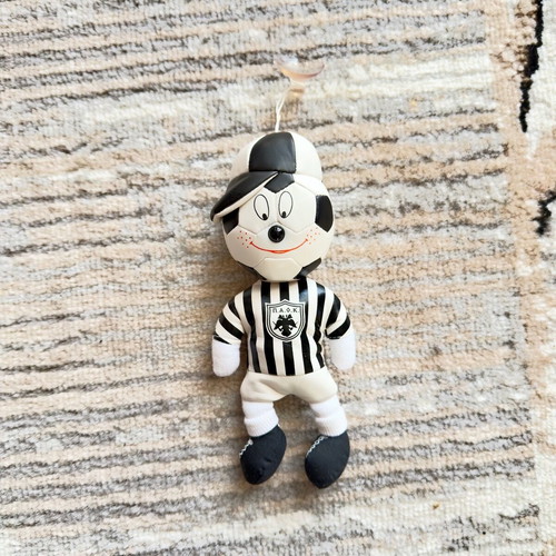 Retro PAOK plush toy new with suction cup